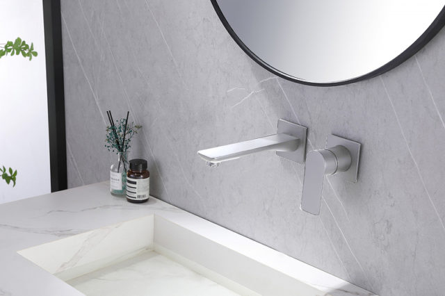 Смеситель для раковины Abber Weiss Insel AF8082W Белый хром — изображение 2