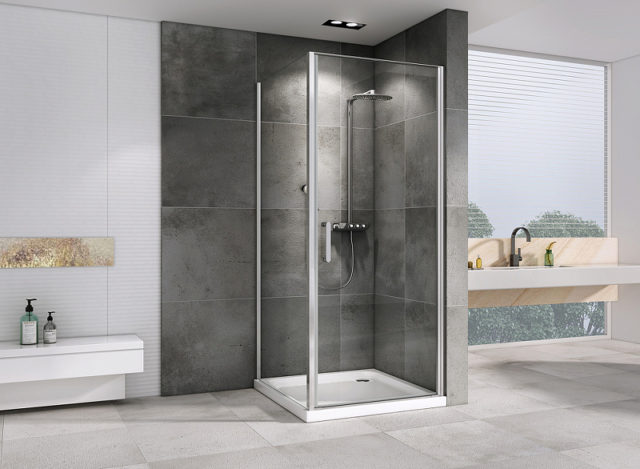 Душевой уголок Abber Sonnenstrand 70x80 AG04070-S80 профиль Хром стекло прозрачное — изображение 2