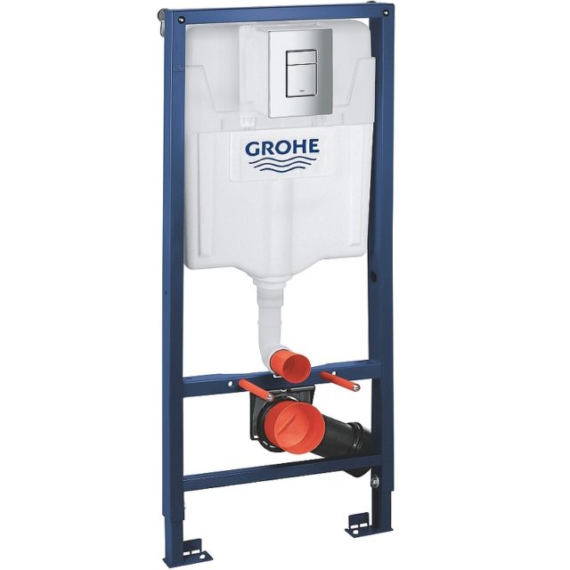 Комплект унитаза CeramaLux 2197 с инсталляцией Grohe Rapid SL 38772001 с сиденьем Микролифт и клавишей смыва Хром — изображение 11
