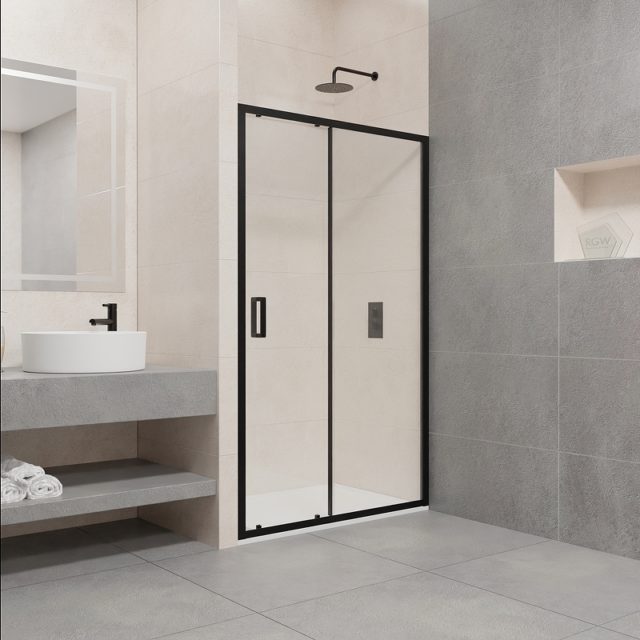 Душевая дверь RGW Passage PA-016B 120 350801612-14 профиль Черный стекло прозрачное — изображение 2