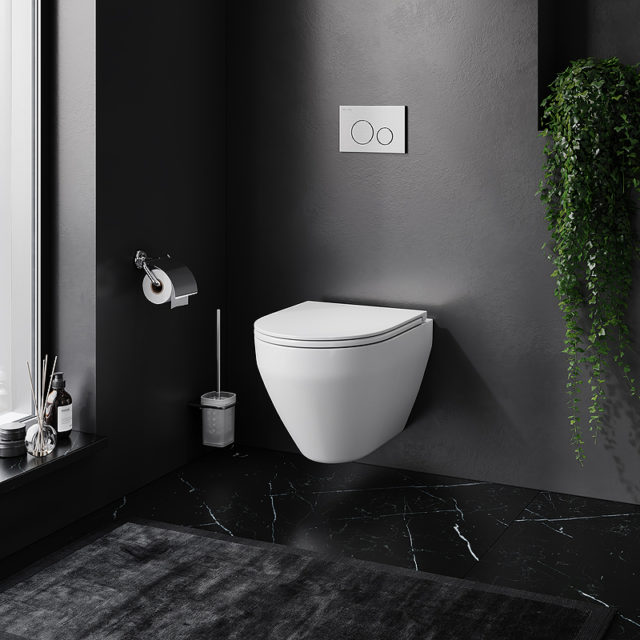 Унитаз AM.PM Spirit FlashClean C701700WH подвесной безободковый c сиденьем микролифт 57WH — изображение 8