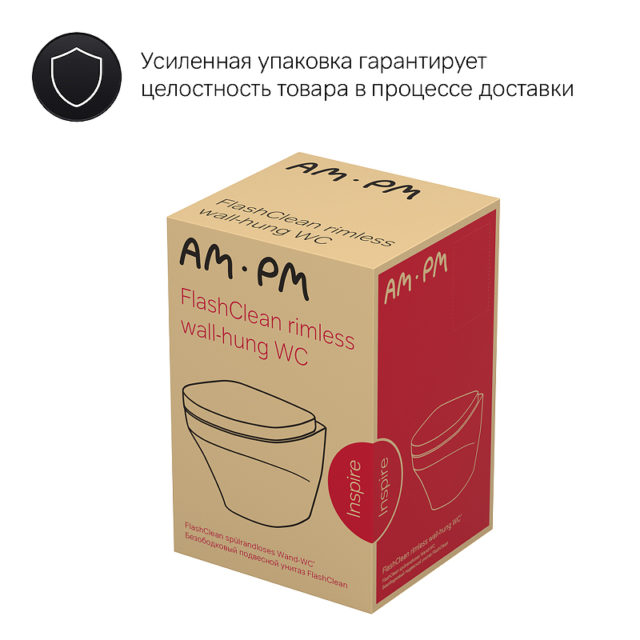 Унитаз напольный AM.PM Inspire C508607WH с сиденьем микролифт — изображение 15