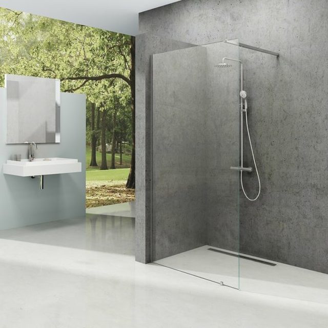 Душевая перегородка Ravak Walk-In Wall 100 GW9WA0C00Z1 профиль Хром стекло Transparent — изображение 3