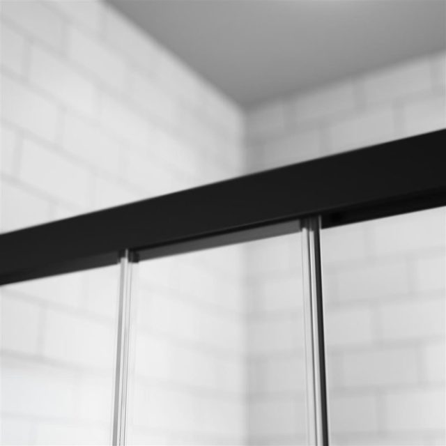 Душевая дверь в нишу Radaway Idea Black DWD 160 профиль Черный стекло прозрачное — изображение 4