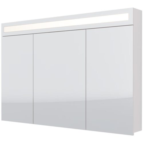 Зеркальный шкаф Dreja Uni 120 см, белый