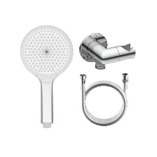 Лейка для душа с держателем (с подключением шланга) и шлангом Raglo R476.42, хром