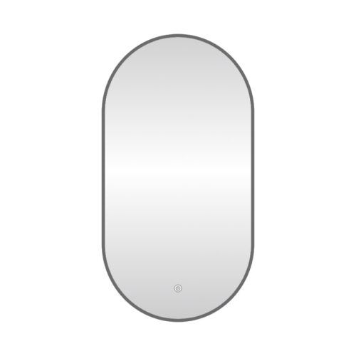 Зеркало с подсветкой LED Fixsen FX-3120F овальное 50х120 см, графит