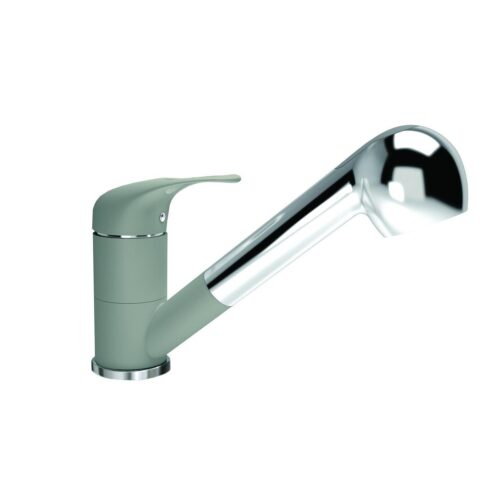 Смеситель для кухни с выдвижным изливом Florentina СИГМА 313.14L.1223.305, грей