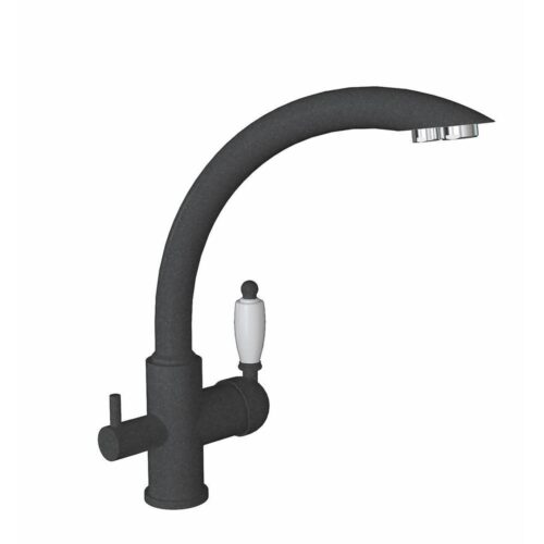 Смеситель для кухни с подключением фильтра Florentina ШАЛЕ 333.25H.2113.102, черный