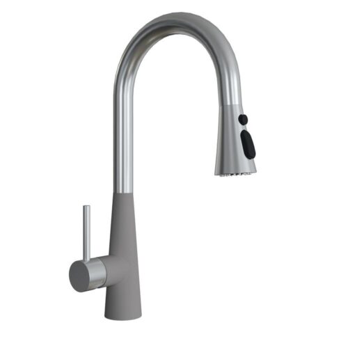 Смеситель для кухни с выдвижным изливом Florentina ВИТА 313.29Н.1223.305, грей