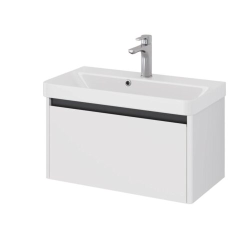 Тумба под раковину подвесная Dreja Luxury 70 см, белый