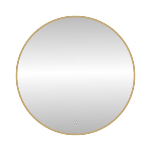 Зеркало с подсветкой LED Fixsen FX-1080G круглое 80х80 см, золотой сатин