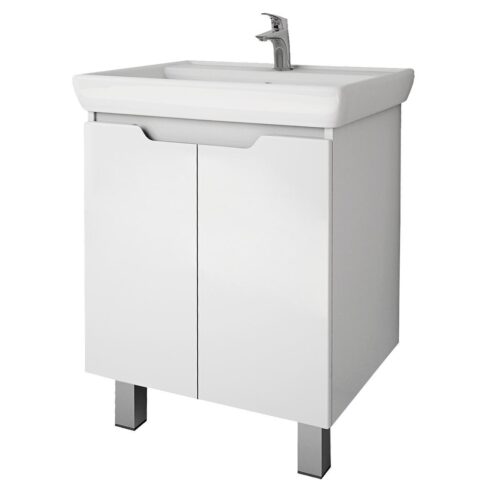 Тумба под раковину подвесная Dreja Q Plus (D) 60 см, белый
