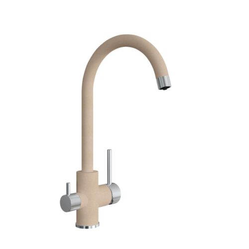 Смеситель для кухни с подключением фильтра Florentina КЛИО 333.13Н.2123.107, песочный