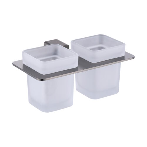 Стакан для ванной комнаты двойной Raglo R301.08.09, графит