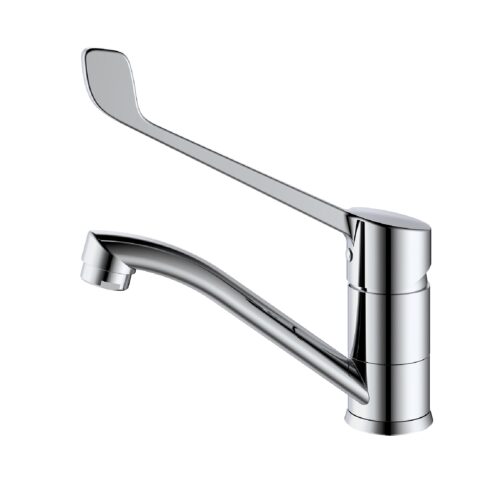 Смеситель для раковины с хирургической ручкой Splenka S08.45, хром