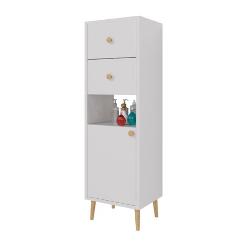 Шкаф напольный Dreja Luno 35 см, белый