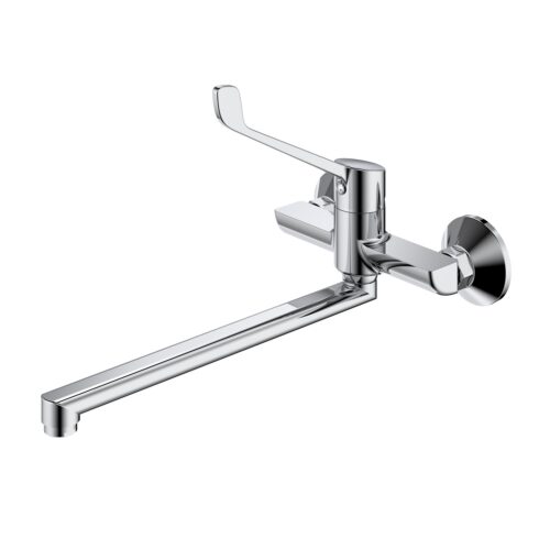 Смеситель для раковины с хирургической ручкой Splenka S08.21, хром