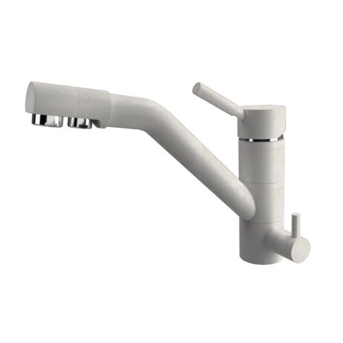 Смеситель для кухни с подключением фильтра Dr. Gans Дуэт 339.07L.2123.408, серый