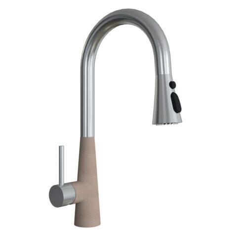 Смеситель для кухни с выдвижным изливом Florentina ВИТА 313.29Н.1223.107, песочный