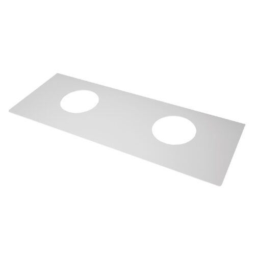 Столешница стеклянная для тумбы Dreja W, с отверстиями для 2-х раковин