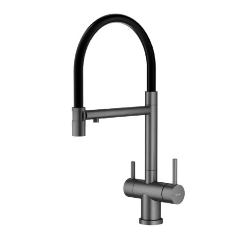 Смеситель для кухни с подключением фильтра Splenka S70.63.09, графит