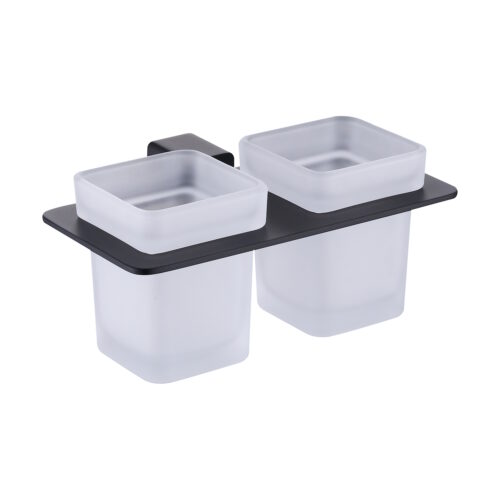 Стакан для ванной комнаты двойной Raglo R301.08.06, черный