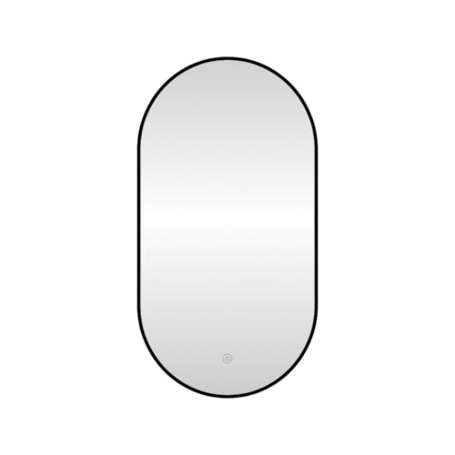 Зеркало с подсветкой LED Fixsen FX-3090B овальное 50х90 см, черное