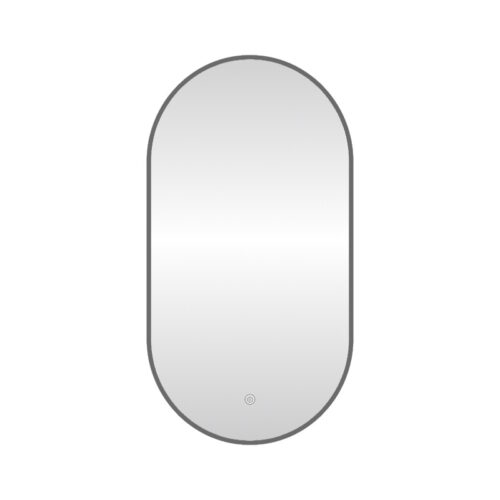 Зеркало с подсветкой LED Fixsen FX-3100F овальное 50х100 см, графит