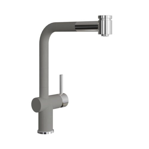 Смеситель для кухни с выдвижным изливом Florentina ПАЛЕРМО 317.08H.1223.305, грей