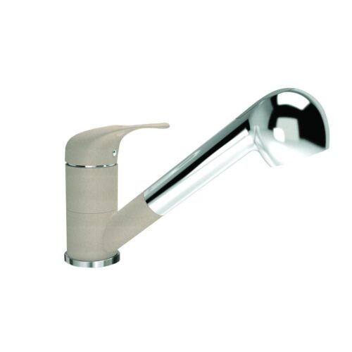 Смеситель для кухни с выдвижным изливом Florentina СИГМА 313.14L.1223.104, бежевый