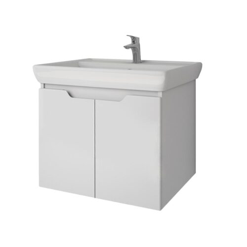 Тумба под раковину подвесная Dreja Q(D) 60 см, белый