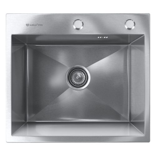 Кухонная мойка Ulgran Steel 500x450, брашированная сталь