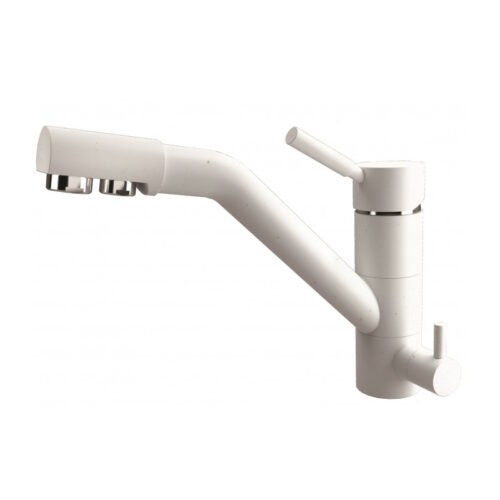 Смеситель для кухни с подключением фильтра Dr. Gans Дуэт 339.07L.2123.401, белый