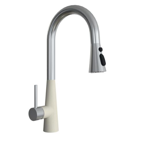 Смеситель для кухни с выдвижным изливом Florentina ВИТА 313.29Н.1223.202, шампань