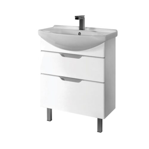 Тумба с раковиной подвесная/напольная Dreja Laguna Plus 85 см, белый