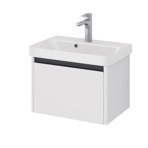 Тумба под раковину подвесная Dreja Luxury 55 см, белый