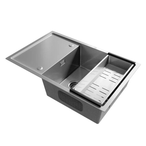 Кухонная мойка Ulgran Steel 780x500, брашированная сталь