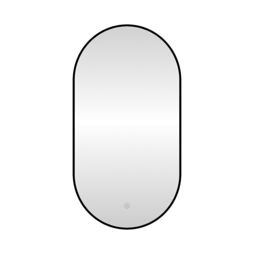 Зеркало с подсветкой LED Fixsen FX-3120B овальное 50х120 см, черное
