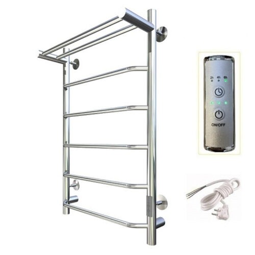 Полотенцесушитель электрический с полочкой (лесенка) Тругор Пэк сп 6 П 80х50 см