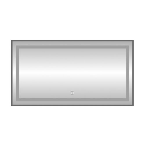 Зеркало с подсветкой LED Fixsen FX-2100F прямоугольное 100х80 см, графит