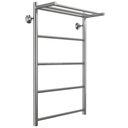 Полотенцесушитель водяной с полкой Stelmix 80x50 см, прямой с полкой