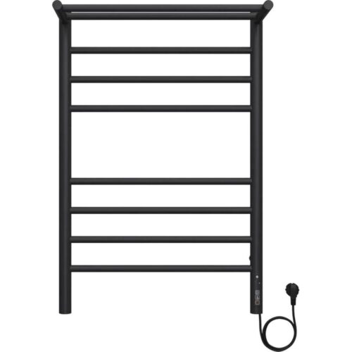 Полотенцесушитель электрический с полкой Terminus Аврора П8 50х80 КС 905, черный матовый