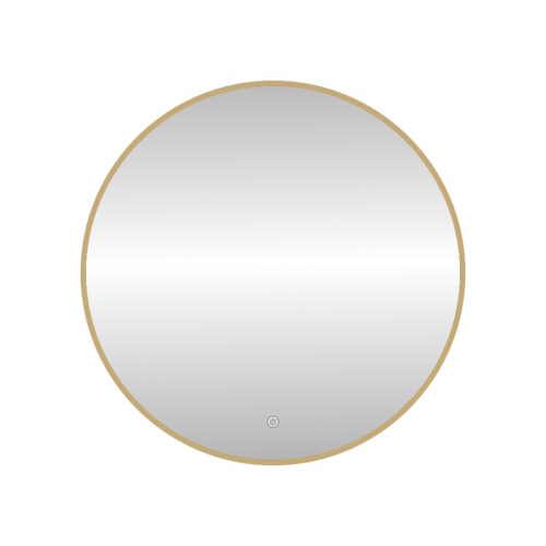 Зеркало с подсветкой LED Fixsen FX-1060G круглое 60х60 см, золотой сатин