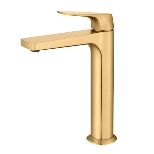 Смеситель для раковины высокий Raglo R07.15.03, золотой сатин