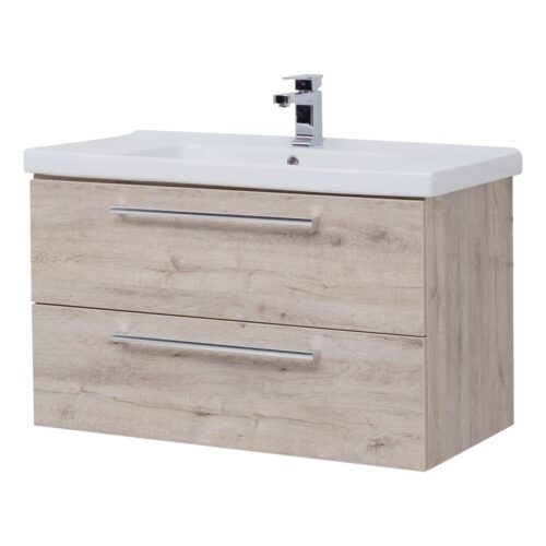 Тумба под раковину подвесная Dreja Gio 100 см, дуб кантри