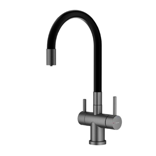 Смеситель для кухни с подключением фильтра Splenka S70.64.09, графит