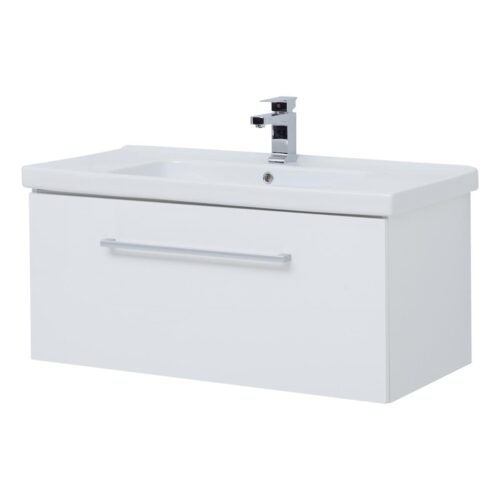 Тумба под раковину подвесная Dreja Big Inn 100 см, белый