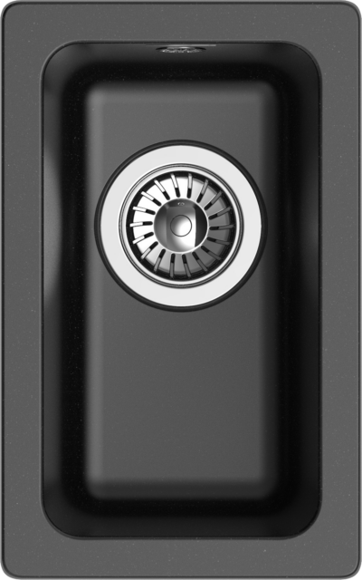 RIVELATO Мойка BERKANA 25 подст.монтаж 1-чаш 305*455 nero арт.