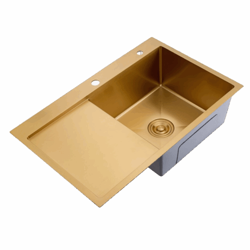 Кухонная мойка Splenka S704.7850.03, золотой сатин